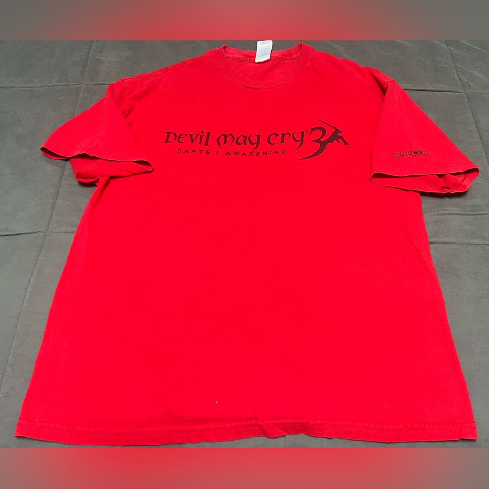 VTG Devil May Cry 3 Shirt XL Dantes Awakening Video Game Promo RARE Capcom CLEAN